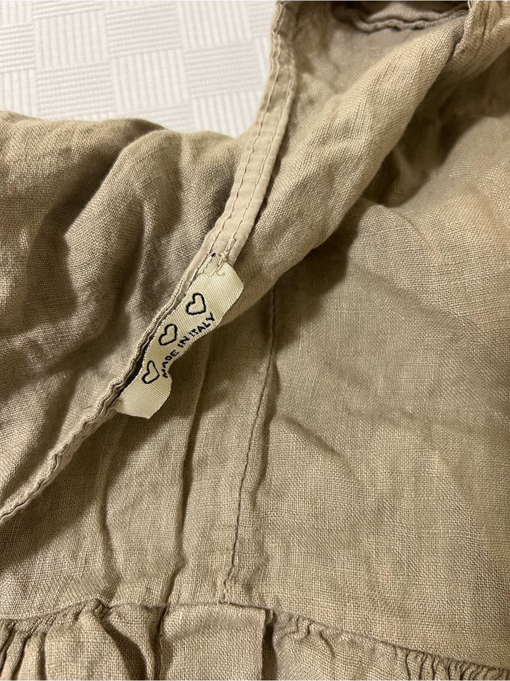 V-Neck Olive Green Button-Front Ruffle Sleeve Mini Dress - Picture 6 of 6